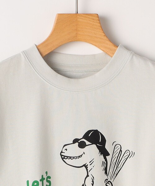 ARCH & LINE（アーチアンドライン）の「【SHIPS KIDS別注】ARCH＆LINE:100～130cm / ダイナソー ロングスリーブ Tシャツ（Tシャツ/カットソー・キッズ・トップグレー/ロイヤルブルー・100/110/120/130）」の18枚目の写真