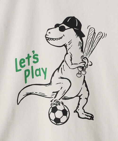 ARCH & LINE（アーチアンドライン）の「【SHIPS KIDS別注】ARCH＆LINE:100～130cm / ダイナソー ロングスリーブ Tシャツ（Tシャツ/カットソー・キッズ・トップグレー/ロイヤルブルー・100/110/120/130）」の21枚目の写真
