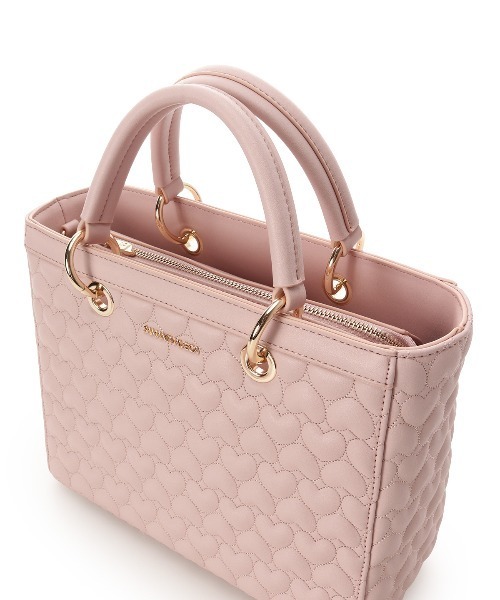 SAMANTHAVEGA(サマンサベガ)の「エターナルハートキルトハンドバッグ(ハンドバッグ・レディース・ホワイト/ピンク/ブラック・FREE)」の10枚目の写真