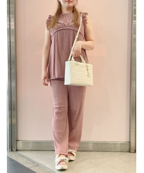 SAMANTHAVEGA(サマンサベガ)の「エターナルハートキルトハンドバッグ(ハンドバッグ・レディース・ホワイト/ピンク/ブラック・FREE)」の4枚目の写真