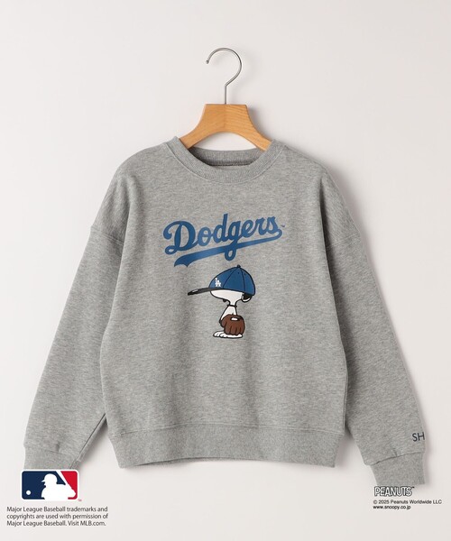 SHIPS(シップス)の「SHIPS KIDS:130~170cm / PEANUTS×MLB プリント スウェット(スウェット・キッズ・オフホワイト/ブラック/ブルー/グレー・X-LARGE/LARGE/XX-LARGE)」の3枚目の写真