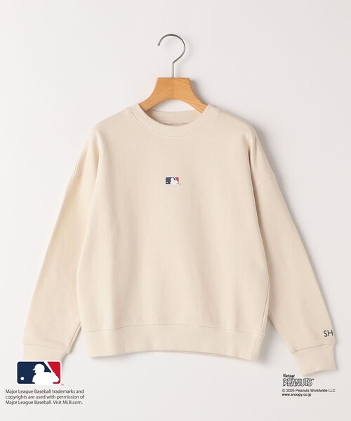 SHIPS(シップス)の「SHIPS KIDS:130~170cm / PEANUTS×MLB プリント スウェット(スウェット・キッズ・オフホワイト/ブラック/ブルー/グレー・X-LARGE/LARGE/XX-LARGE)」の1枚目の写真