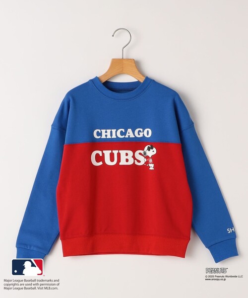 SHIPS(シップス)の「SHIPS KIDS:130~170cm / PEANUTS×MLB プリント スウェット(スウェット・キッズ・オフホワイト/ブラック/ブルー/グレー・X-LARGE/LARGE/XX-LARGE)」の4枚目の写真