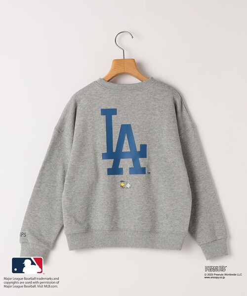 SHIPS(シップス)の「SHIPS KIDS:130~170cm / PEANUTS×MLB プリント スウェット(スウェット・キッズ・オフホワイト/ブラック/ブルー/グレー・X-LARGE/LARGE/XX-LARGE)」の9枚目の写真