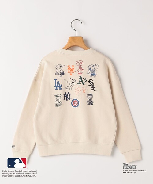 SHIPS(シップス)の「SHIPS KIDS:130~170cm / PEANUTS×MLB プリント スウェット(スウェット・キッズ・オフホワイト/ブラック/ブルー/グレー・X-LARGE/LARGE/XX-LARGE)」の10枚目の写真