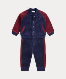 POLO RALPH LAUREN CHILDRENSWEAR（ポロ ラルフ ローレン チルドレンズウェア）の「ベロア ベースボール ジャケット & ジョガー パンツ セット（その他ベビーウェア）」