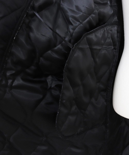 ANGENEHM（アンゲネーム）の「mj10979-Wave Quilted Zip Hooded Coat フーディーコート(AG05-011acf)（その他アウター・メンズ・ブラック/パープル・M/S/L）」の6枚目の写真