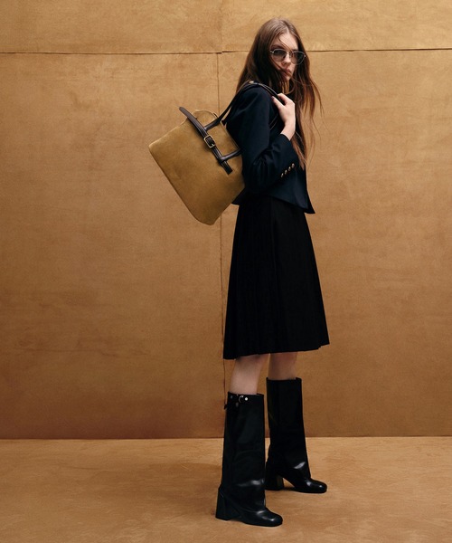 Victoria ヴィクトリア ベルトトラペーズトートバッグ（トートバッグ