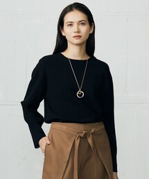レーヨンストレッチベーシックシルエット ニット