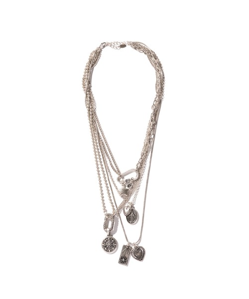 glamb(グラム)の「Rebirth Quartet Necklace / リバースカルテットネックレス(ネックレス・メンズ・シルバー・FREE)」の6枚目の写真