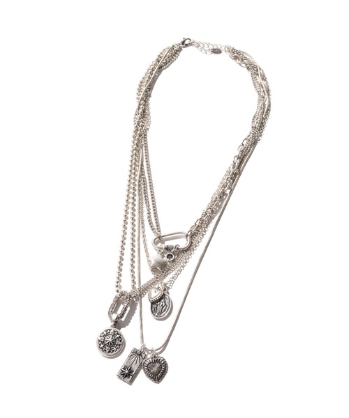 glamb(グラム)の「Rebirth Quartet Necklace / リバースカルテットネックレス(ネックレス・メンズ・シルバー・FREE)」の7枚目の写真