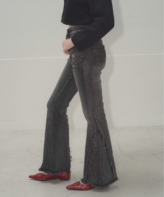 FAKE DENIM DOUBLE WAIST PANTS（その他パンツ）｜Ameri（アメリ）の