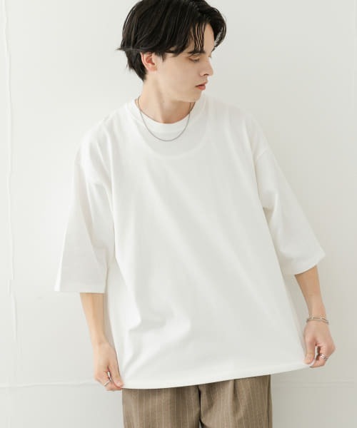 SENSE OF PLACE by URBAN RESEARCH(センスオブプレイスバイアーバンリサーチ)の「『ユニセックス』エクストラルーズアソートTシャツ(Tシャツ/カットソー・メンズ・ホワイト/ホワイト系その他/ブラック/ブラック系その他・MEDIUM/LARGE)」の10枚目の写真