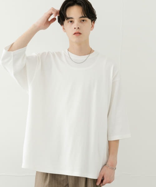 SENSE OF PLACE by URBAN RESEARCH(センスオブプレイスバイアーバンリサーチ)の「『ユニセックス』エクストラルーズアソートTシャツ(Tシャツ/カットソー・メンズ・ホワイト/ホワイト系その他/ブラック/ブラック系その他・MEDIUM/LARGE)」の12枚目の写真