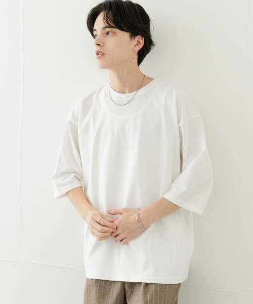 SENSE OF PLACE by URBAN RESEARCH(センスオブプレイスバイアーバンリサーチ)の「『ユニセックス』エクストラルーズアソートTシャツ(Tシャツ/カットソー・メンズ・ホワイト/ホワイト系その他/ブラック/ブラック系その他・MEDIUM/LARGE)」の13枚目の写真