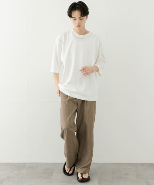 SENSE OF PLACE by URBAN RESEARCH(センスオブプレイスバイアーバンリサーチ)の「『ユニセックス』エクストラルーズアソートTシャツ(Tシャツ/カットソー・メンズ・ホワイト/ホワイト系その他/ブラック/ブラック系その他・MEDIUM/LARGE)」の15枚目の写真