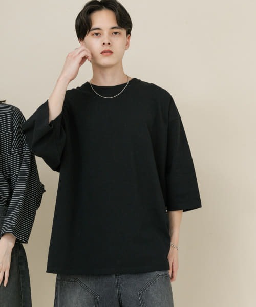 SENSE OF PLACE by URBAN RESEARCH(センスオブプレイスバイアーバンリサーチ)の「『ユニセックス』エクストラルーズアソートTシャツ(Tシャツ/カットソー・メンズ・ホワイト/ホワイト系その他/ブラック/ブラック系その他・MEDIUM/LARGE)」の20枚目の写真