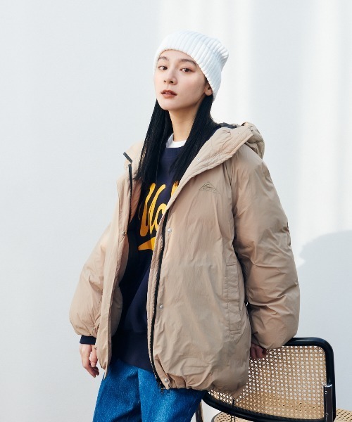 KELTY（ケルティ）の「インサレーションミドルコート（ダウンジャケット/コート・レディース・ベージュ/ブルー/ブラック/ネイビー・FREE）」の3枚目の写真