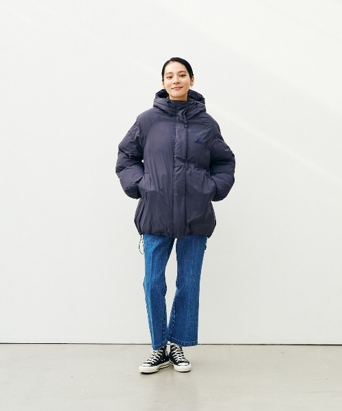 KELTY（ケルティ）の「インサレーションミドルコート（ダウンジャケット/コート・レディース・ベージュ/ブルー/ブラック/ネイビー・FREE）」の4枚目の写真