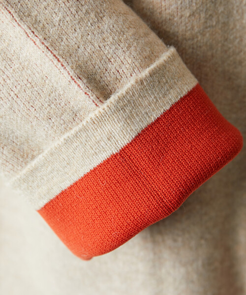 FREAK'S STORE（フリークスストア）の「限定展開　裏配色 スナップ ニット カーディガン（カーディガン/ボレロ・レディース・ベージュ/ネイビー/ナチュラル/チャコールグレー/グレー/ブラック/ブラウン・ﾌﾘ-）」の21枚目の写真