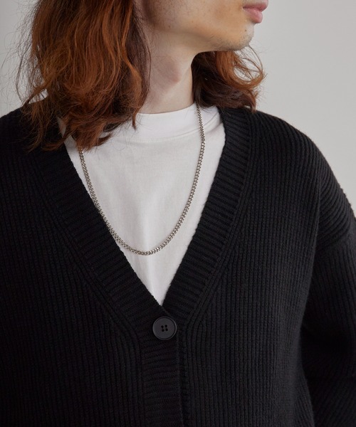 ROOPTOKYO（ループトウキョウ）の「Loose Knit Cardigan/ルーズニットカーデガン（カーディガン/ボレロ・メンズ・ブラウン/ブラック・L/M）」の5枚目の写真