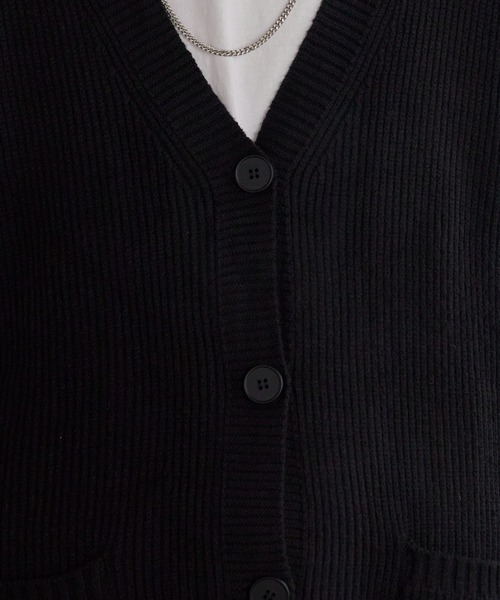 ROOPTOKYO（ループトウキョウ）の「Loose Knit Cardigan/ルーズニットカーデガン（カーディガン/ボレロ・メンズ・ブラウン/ブラック・L/M）」の6枚目の写真