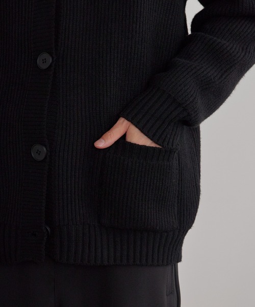 ROOPTOKYO（ループトウキョウ）の「Loose Knit Cardigan/ルーズニットカーデガン（カーディガン/ボレロ・メンズ・ブラウン/ブラック・L/M）」の7枚目の写真