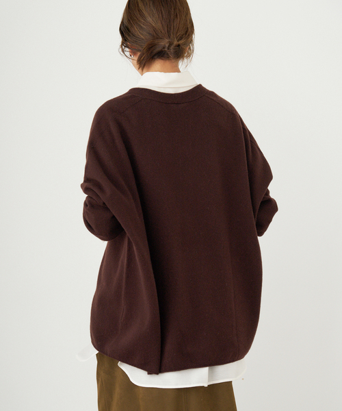 追加》Fineニュージーウール ニュアンス Vプルオーバー（ニット