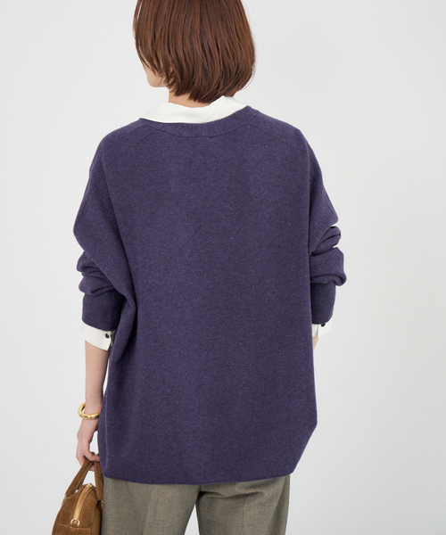 追加》Fineニュージーウール ニュアンス Vプルオーバー（ニット