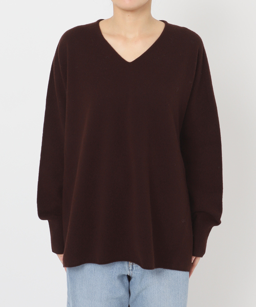 追加》Fineニュージーウール ニュアンス Vプルオーバー（ニット