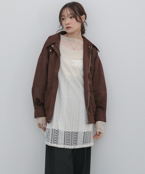 Bab(バブ)の「レースドッキングミニキャミワンピース(ワンピース・レディース・ホワイト系その他/モカ/ブラック・M)」の14枚目の写真