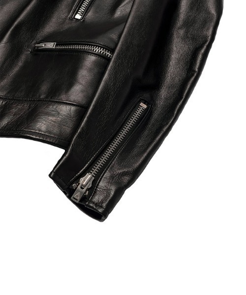 A LEATHER（エーレザー）の「A LEATHER MOTO JACKET (AMJ2401)（その他アウター・メンズ・キャメル/ブラック・56/54/58）」の7枚目の写真