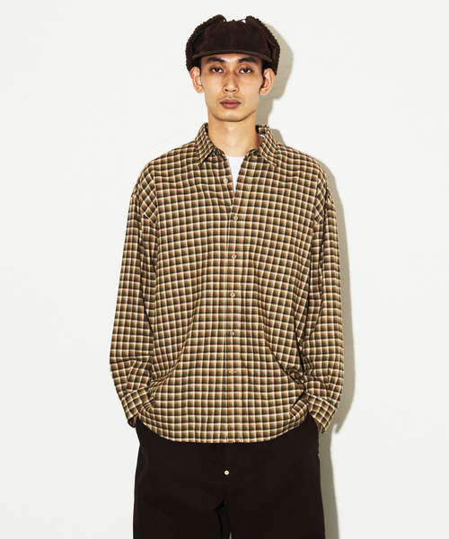 JOURNAL STANDARD（ジャーナルスタンダード）の「STILL AUTHENTIC / スティルオーセンティック ネル レギュラーカラーシャツ（シャツ/ブラウス・メンズ・ネイビー/ブラウン/グリーン/ダークブルー・SMALL/MEDIUM/LARGE）」の10枚目の写真