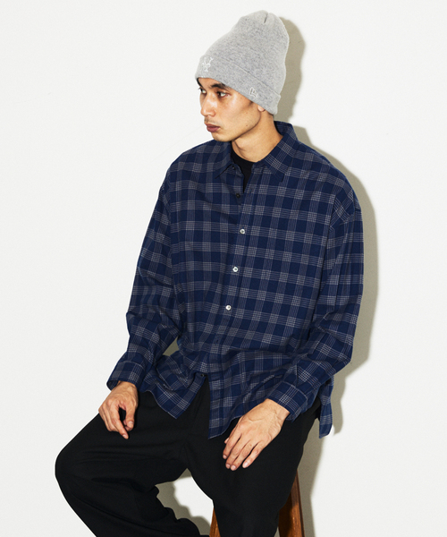 JOURNAL STANDARD（ジャーナルスタンダード）の「STILL AUTHENTIC / スティルオーセンティック ネル レギュラーカラーシャツ（シャツ/ブラウス・メンズ・ネイビー/ブラウン/グリーン/ダークブルー・SMALL/MEDIUM/LARGE）」の16枚目の写真