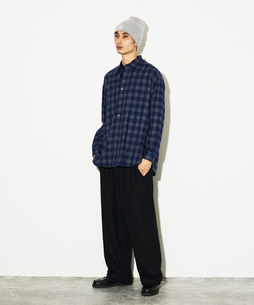 JOURNAL STANDARD（ジャーナルスタンダード）の「STILL AUTHENTIC / スティルオーセンティック ネル レギュラーカラーシャツ（シャツ/ブラウス・メンズ・ネイビー/ブラウン/グリーン/ダークブルー・SMALL/MEDIUM/LARGE）」の17枚目の写真