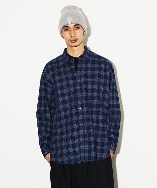 JOURNAL STANDARD（ジャーナルスタンダード）の「STILL AUTHENTIC / スティルオーセンティック ネル レギュラーカラーシャツ（シャツ/ブラウス・メンズ・ネイビー/ブラウン/グリーン/ダークブルー・SMALL/MEDIUM/LARGE）」の19枚目の写真