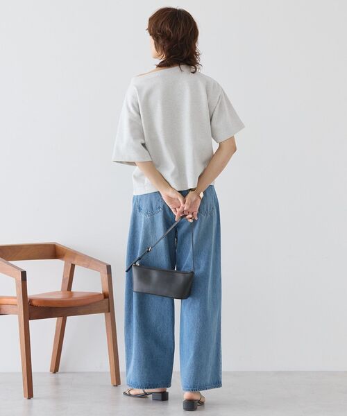 Americana半袖スウェット極美品 2WAYオフショルスウェット半袖プルオーバー（スウェット