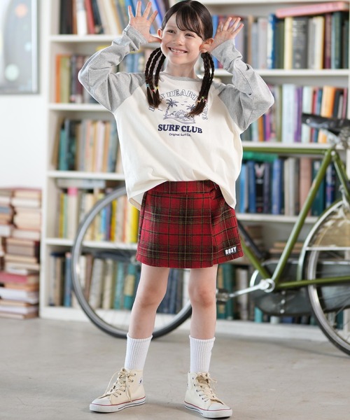 ROXY(ロキシー)の「ROXY/ロキシー MINI VENTURE キッズ スカート TSK254085(スカート・キッズ・ベージュ/レッド・130cm/140cm/150cm)」の6枚目の写真