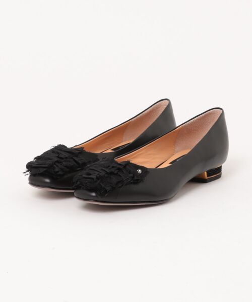 LANVIN collection(ランバン コレクション)の「ファブリックモチーフカッターパンプス(パンプス・レディース・ブラック/ブラック系その他・23.0cm/23.5cm/24.0cm/24.5cm/22.5cm)」の2枚目の写真