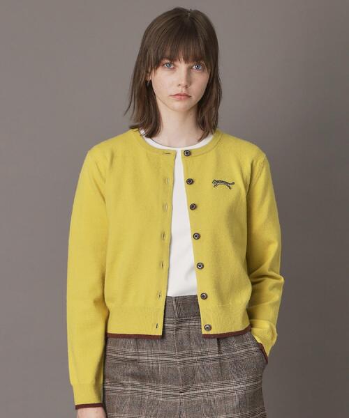 DRESSTERIOR（ドレステリア）の「◆【CLASSY．12月号掲載】タイガーエンブロイダリークルーネックカーディガン（カーディガン/ボレロ・レディース・ベージュ/グレー/ブラック/イエロー系その他/レッド系1/グレー系4・34/36/38/40）」の8枚目の写真