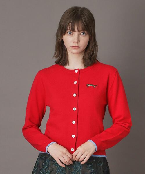 DRESSTERIOR（ドレステリア）の「◆【CLASSY．12月号掲載】タイガーエンブロイダリークルーネックカーディガン（カーディガン/ボレロ・レディース・ベージュ/グレー/ブラック/イエロー系その他/レッド系1/グレー系4・34/36/38/40）」の17枚目の写真