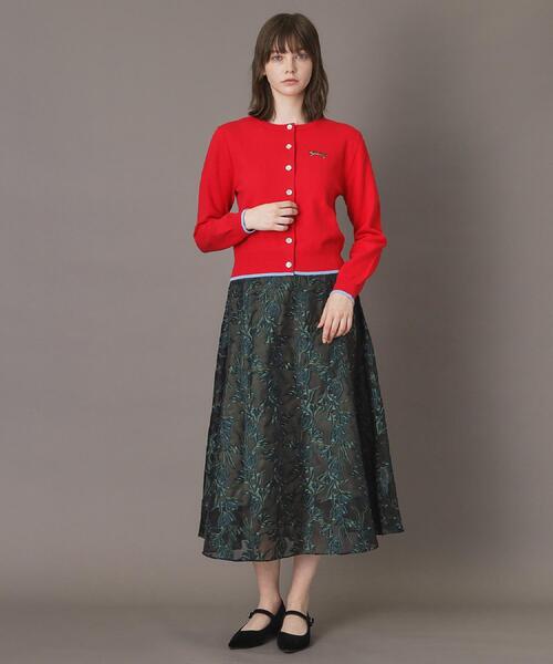 DRESSTERIOR（ドレステリア）の「◆【CLASSY．12月号掲載】タイガーエンブロイダリークルーネックカーディガン（カーディガン/ボレロ・レディース・ベージュ/グレー/ブラック/イエロー系その他/レッド系1/グレー系4・34/36/38/40）」の20枚目の写真