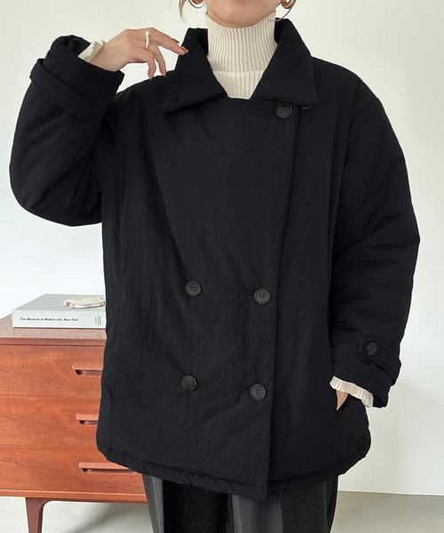 ミドル丈中綿コート