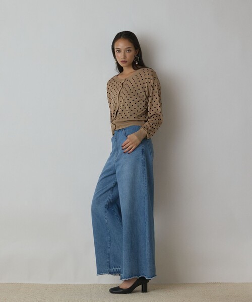 Diagram♡ドットフロッキーニット カーディガン ドットフロッキーニットカーディガン（カーディガン/ボレロ）｜Diagram