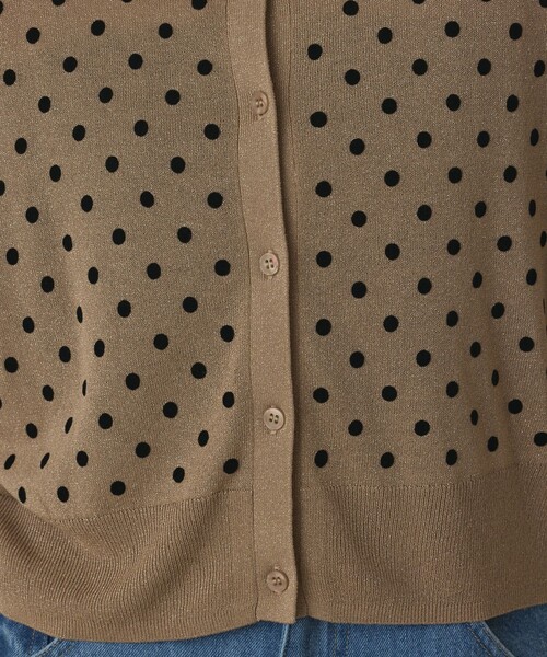 Diagram（ダイアグラム）の「ドットフロッキーニットカーディガン（カーディガン/ボレロ・レディース・ブラック/ゴールド/シルバー・36）」の22枚目の写真