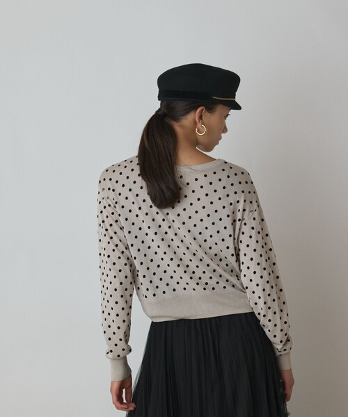 ドットフロッキーニットカーディガン（カーディガン/ボレロ）｜Diagram