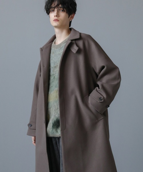 ASTRONOMY（アストロノミー）の「ビッグシルエット2way比翼メルトンステンカラーコート（ステンカラーコート・メンズ・モカ・M/S/XL/L）」の3枚目の写真