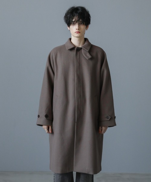 ASTRONOMY（アストロノミー）の「ビッグシルエット2way比翼メルトンステンカラーコート（ステンカラーコート・メンズ・モカ・M/S/XL/L）」の16枚目の写真
