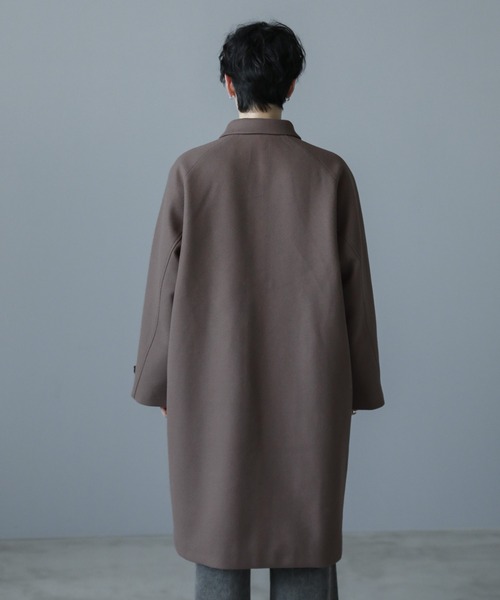 ASTRONOMY（アストロノミー）の「ビッグシルエット2way比翼メルトンステンカラーコート（ステンカラーコート・メンズ・モカ・M/S/XL/L）」の18枚目の写真