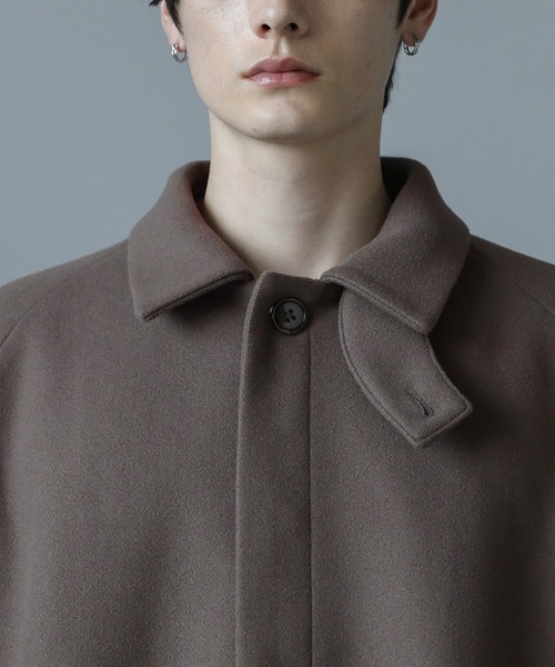 ASTRONOMY（アストロノミー）の「ビッグシルエット2way比翼メルトンステンカラーコート（ステンカラーコート・メンズ・モカ・M/S/XL/L）」の19枚目の写真
